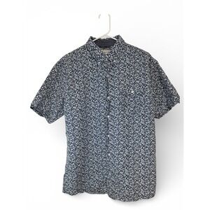 Original Weatherproof Vintage Men's Large Short Sleeve Button Down Light Floral